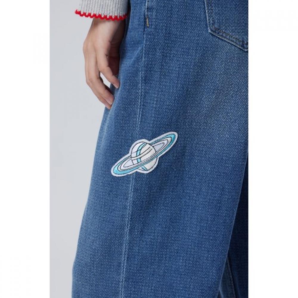 Benetton Space Patch Straight Jeans Badpf2611
