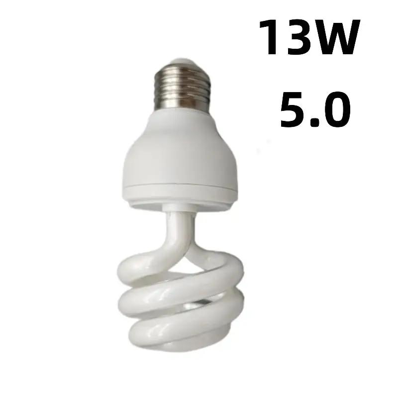 1Pcs 13W/26W UV Rays Energy Saving Terrarium Basking Light 5.0 10.0 UVB Reptile Lamp Turtle Lizard Snake Reptiles Heating Lamps