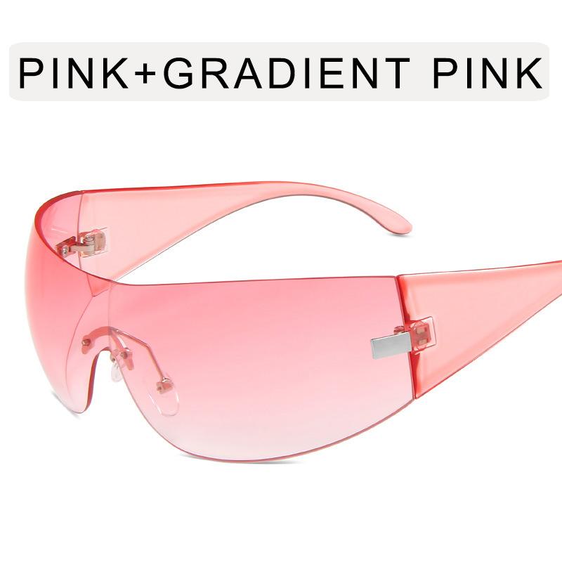 

Европейско-американский стиль Мужские Женские Солнцезащитные очки Хип-хоп Y2K Велосипедные Солнцезащитные очки Женские Уличные Защита от УФ-лучей Мужские Женские Солнцезащитные очки