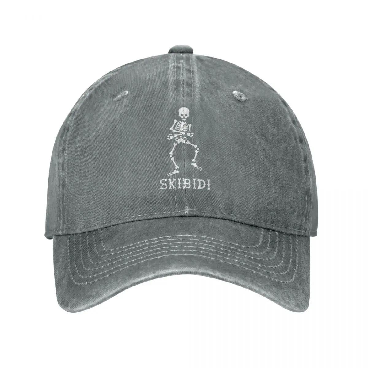 

Dancing Skeleton Skull Denim Baseball Caps Snapback Sunhat Dad Horror Halloween Cap Summer Vintage Casquette Gorras