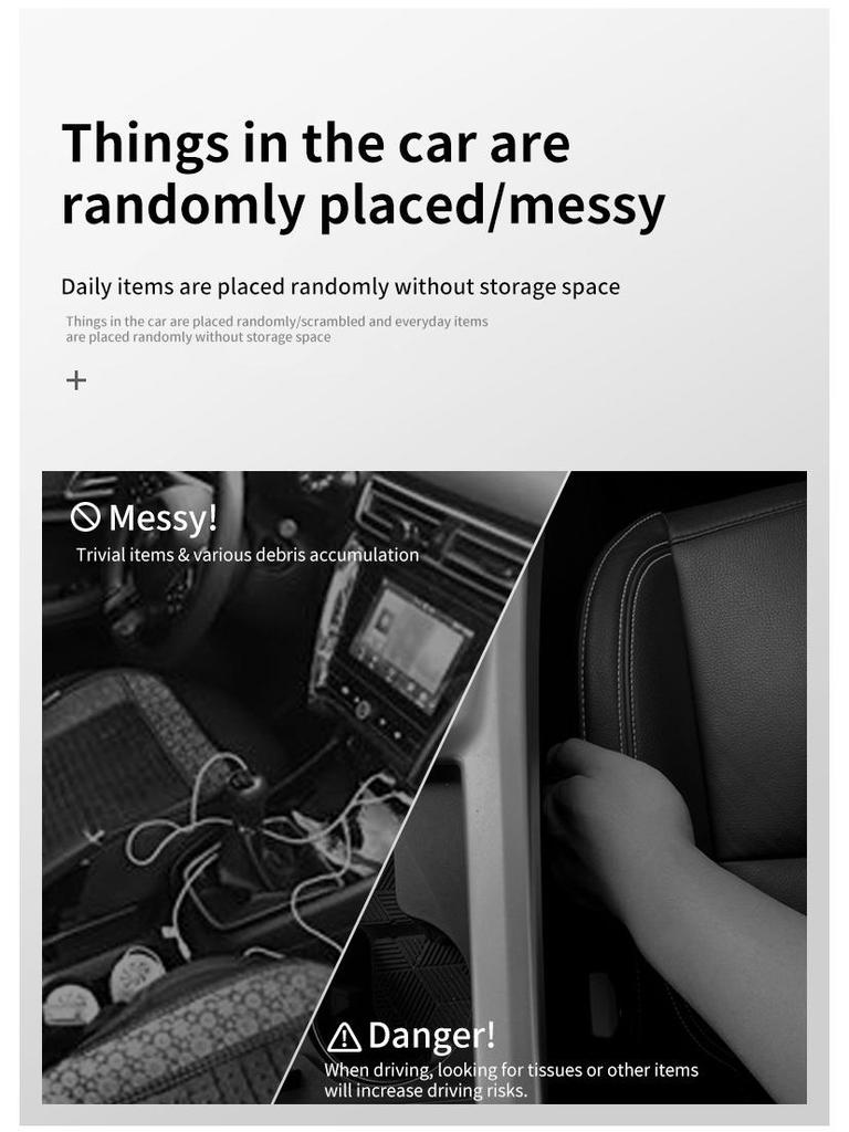 Multi-Function Car Headrest Hook & Cup Holder