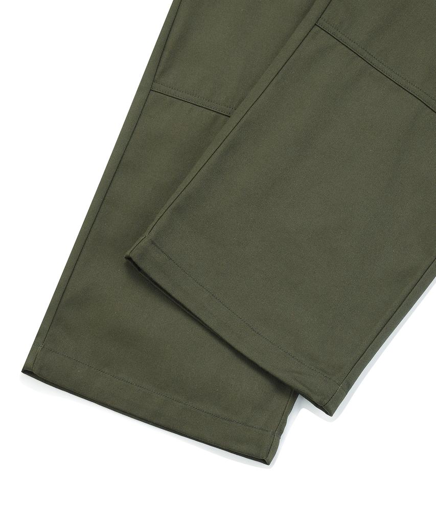 COLUMBIA UNIVERSITY Nyc Label Cp Loose Fit Double Knee Pants Dark Khaki
