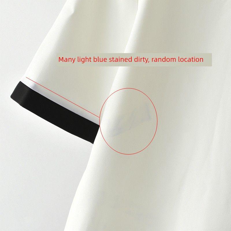 

Classic Style Fashion Suit Women s Spring/Summer New Arrival Big Sale Elegant Socialite Suit Outwear Black Edge High Waist Wide Leg Shorts White/dyed dirty M