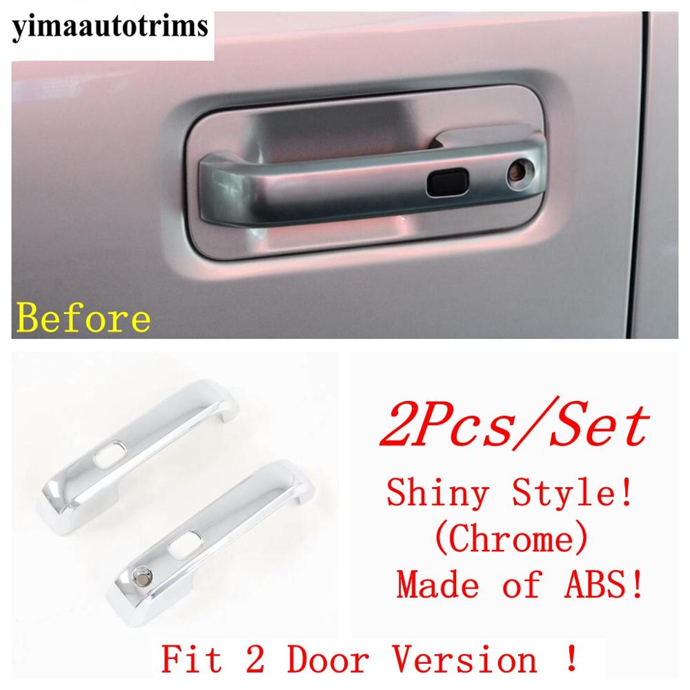 

Side Door Handle Bowl Frame Decorative Sequ Cover Trim For Ford F-150 / Raptor 2015 - Chrome / Carbon Fiber Accessories A-2 door