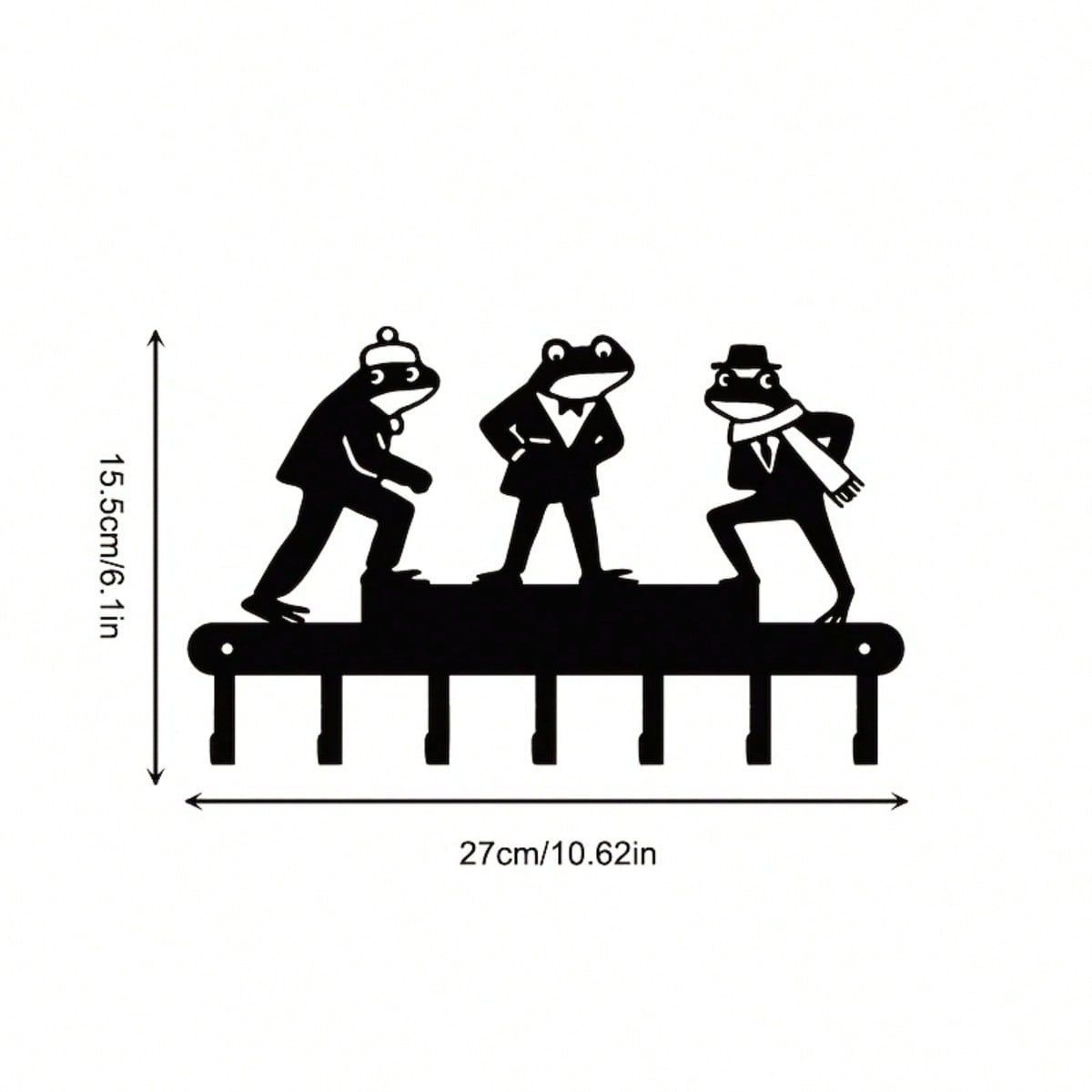 Джентльмен-Лягушка Держатель для ключей Настенный Современный Декор для Прихожей Кухни TY-100918