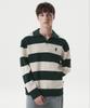 Who.A.U Steve Stripe Open Collar Pullover/Whkag2333U