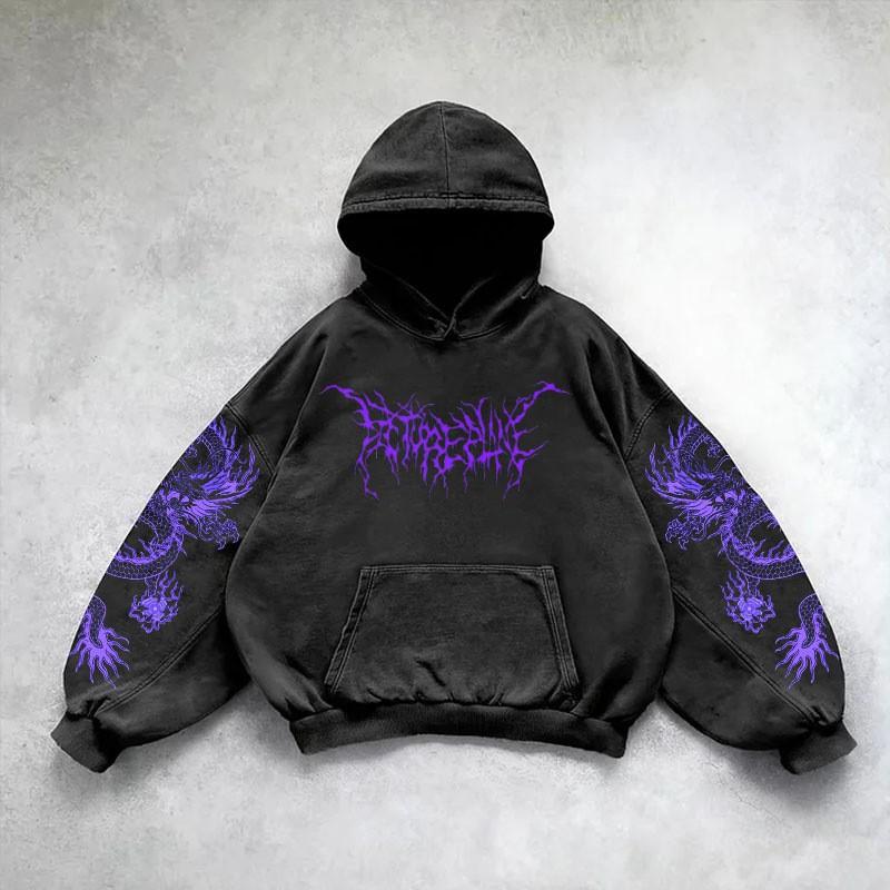 Sweat à capuche unisexe surdimensionné Streetwear Impression 3D Manches longues Pull Haut décontracté Adolescents Adultes