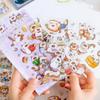 Yuezhen Cute Kitten Cartoon Die-Cut Journal Stickers for Children