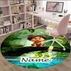 Customizable Good Dinosaur1 Round Non-Slip Carpet - Ideal for Garden, Picnic, Office, Perfect for Decoration, Suitable For All Seasons