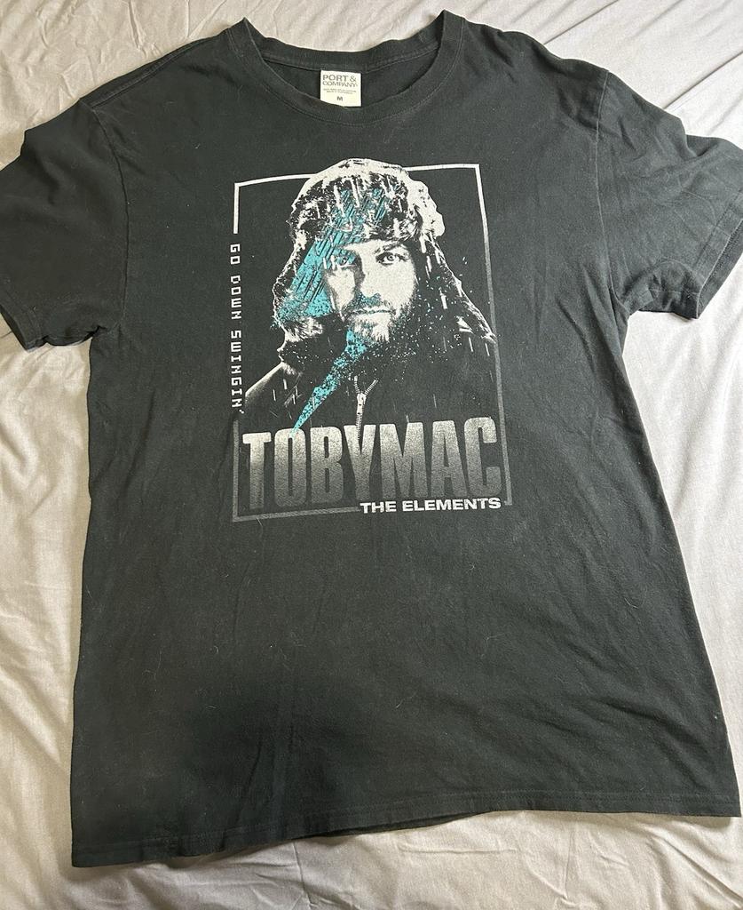 TOBYMAC T Shirt Elements 2018 US tour concert CCM black Small Go Down Swinging Unisex T-Shirt