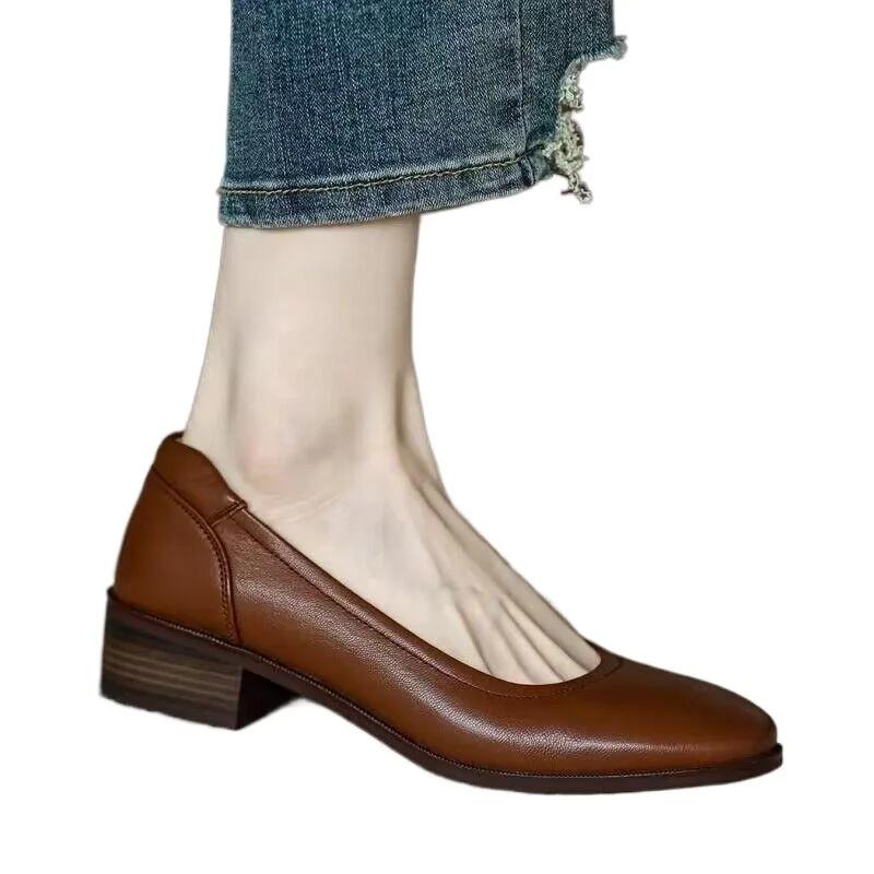 Fashion Elegant spring Summer Women Mary Janes shoes Cute Casual Female Retro woman chunky heels lolita Shoes zapatos mujer talons femme
