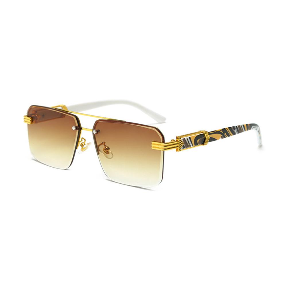 Rimless Sunglasses Rectangle Fashion Popular Women Men Shades Small Square Sun Glasses For Female male Summer Traveling Oculos
