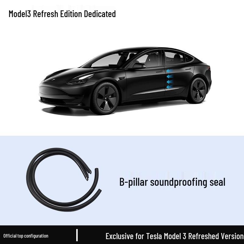 Tesla Model 3/Y Door Card Slot Noise Reduction & Dustproof Sealing Strip