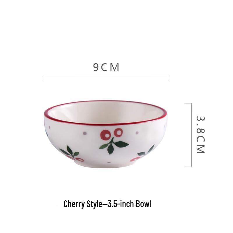 Japanese Style Cherry Ceramic Bowl