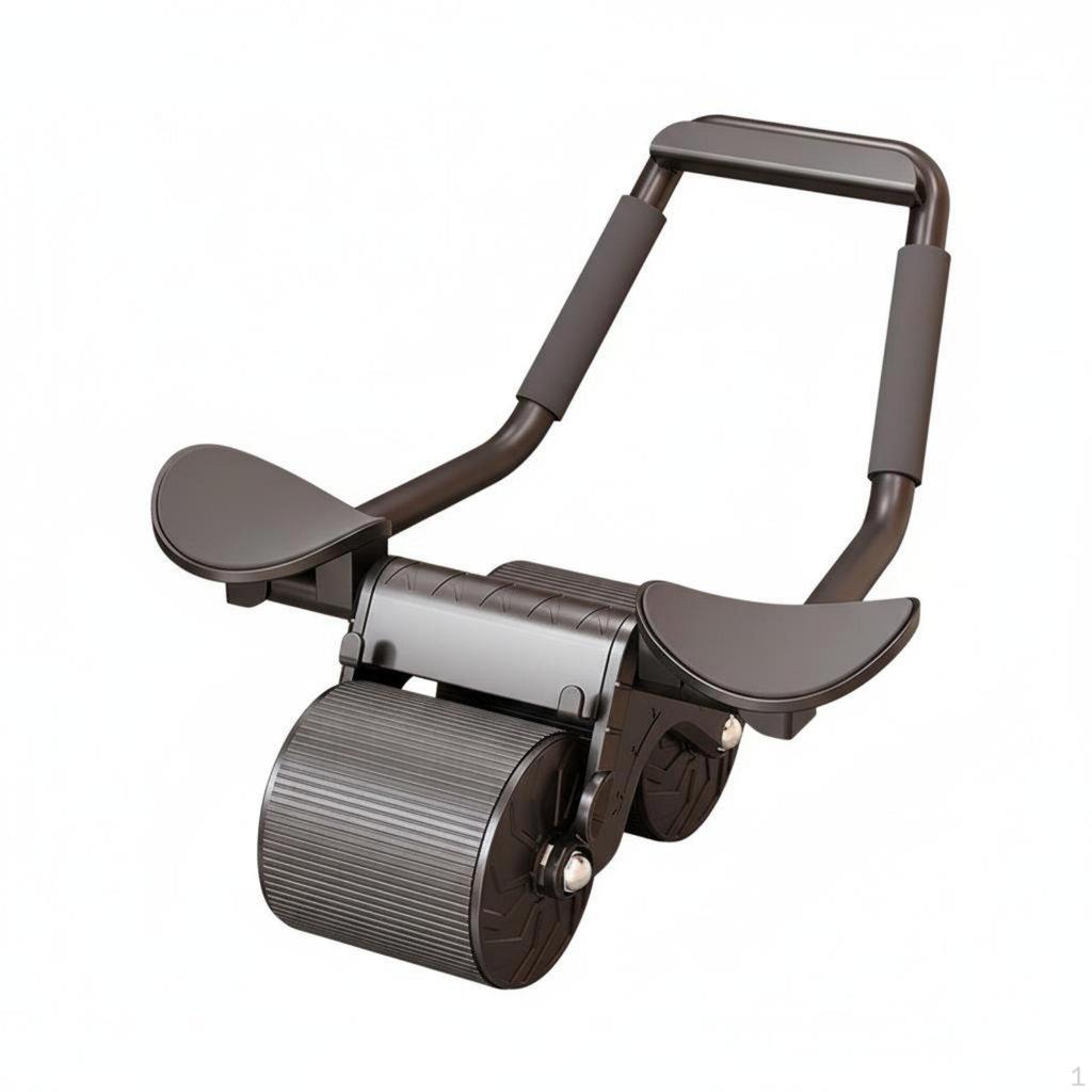 Automatic Return Ab Wheel AntiSlip Wheels Elbow Support Torso Training Ergonomic Design