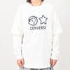 Converse T Shirts Unisex White Crew Neck Moderate UCH888-W70