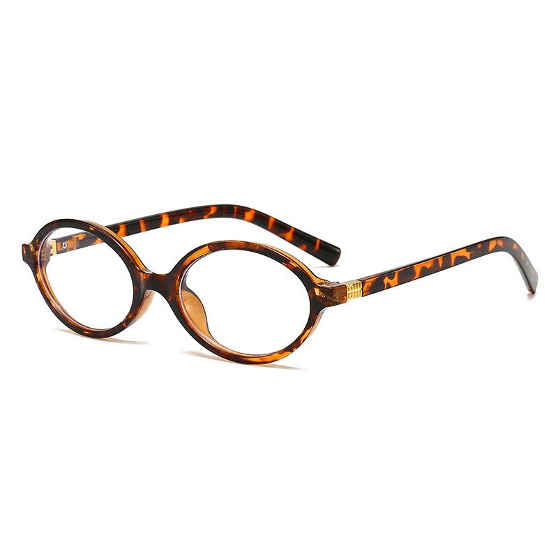 2025 Glasses Frame Nerd Oval Fashion Flat Mirror  Version Versatile Plain Faced Women's