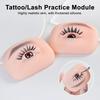 Silicone Eyebrow Practice Model Brow Microblading Drawing Fake Eye Practice Skin Beginner Professional Women Eye Makeup Tools