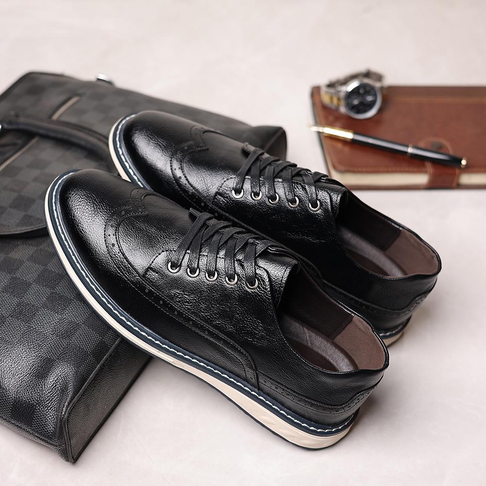 Fashion Professional Oxford Shoes Men Fashion Leather Casual Shoes New Arrival Man Business Formal Footwear Classic Brogue Shoe Sneakers