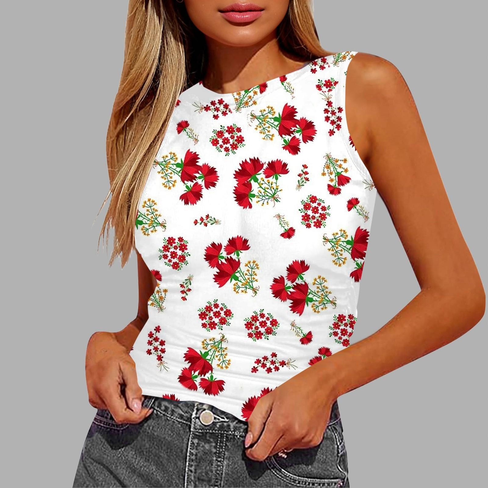 

Женский топ-майка без рукавов с плиссировкой XL красный