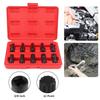 10 Stück M4-M16 CRV Bits Drehmomentschlüssel Steckschlüsselsatz für Autodemontagewerkzeuge 3/8 Zoll Antrieb Bohrmaschine Steckschlüssel 12-Punkt-Adapter