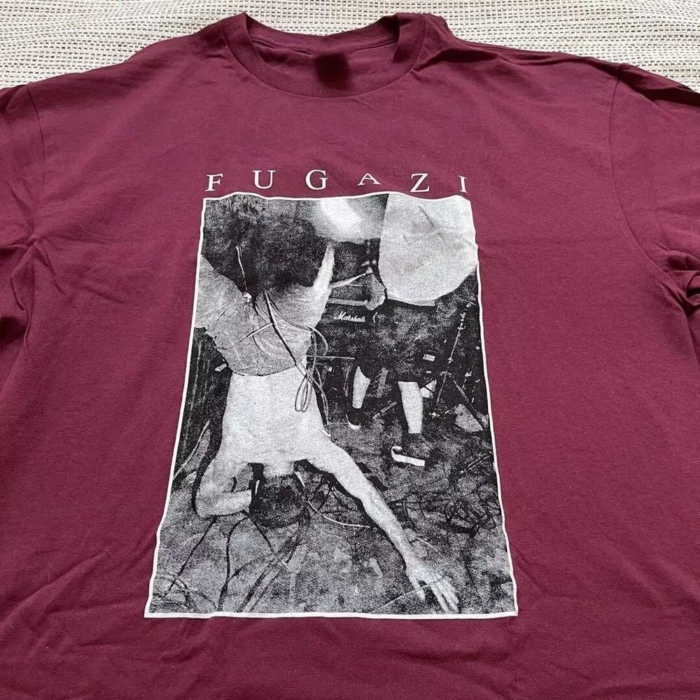 Fugazi band 90s Maroon Graphic T shirt Men Women vtg S-5XL  NI1349 Unisex T-Shirt XXXXL