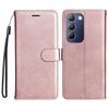For vivo V40 SE 5G/Y100 5G (Indonesia)/Y200e 5G/V30 Lite 5G (India) Case Solid Color Leather Mobile Cover Wallet Stand with Strap