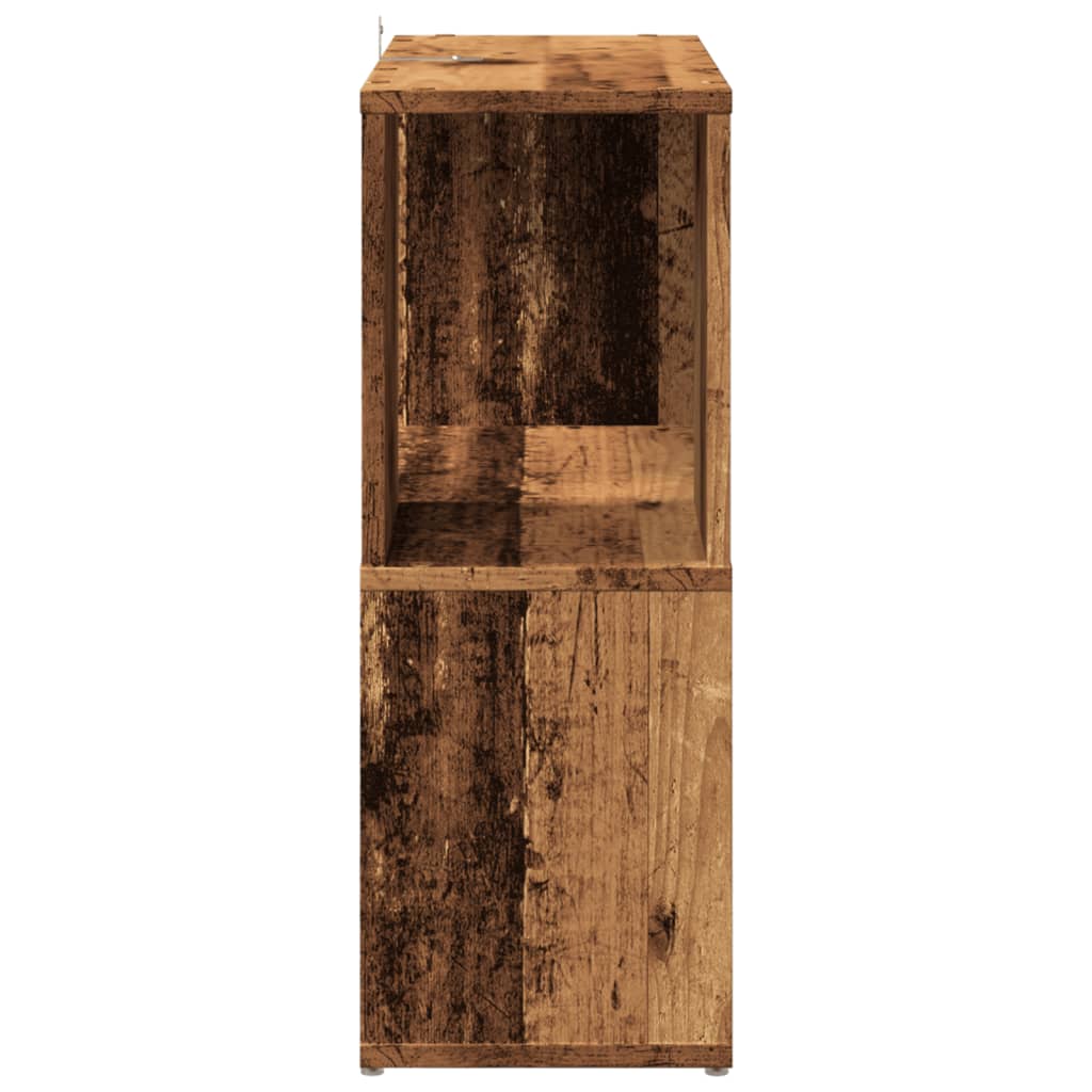 Bookshelf Rustic Wood Look 60 X 24 X 63 Cm Engineered Wood