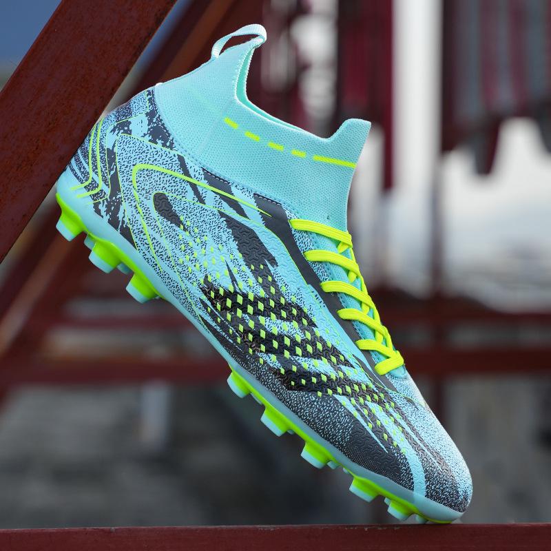 Grenzüberschreitende verschleißfeste Fußballschuhe Jungen und Mädchen Studenten AG Länge gebrochen TF Stollen Jugendlicher Erwachsener Rasen Trainingsschuhe