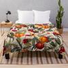 Cover blankets Sofa throw blanket coraline fleece blanket cooling blanket custom decorative bed blankets green plant flower bird
