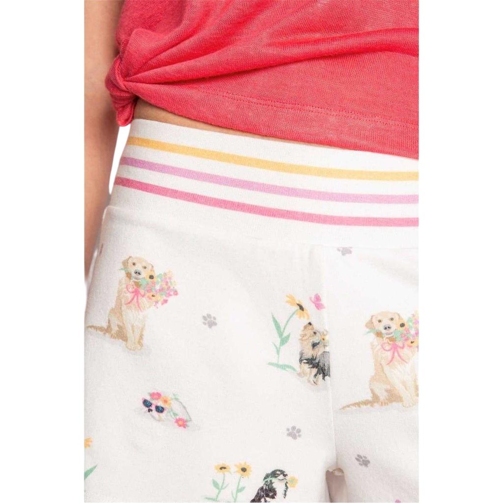 PJ Salvage Womens/Ladies Dog Print Lounge Shorts