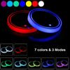 Dalimo LED Cup Holder Lights, 2 Pieces Car Cup Holder LED Lights, 7 Colors