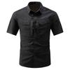 Men's 2026 Summer New Quick Dry Workwear Short Sleeve Shirt, Thin Loose Fit Outdoor Casual Half Sleeve Shirt, Trendy Style