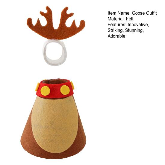 Christmas Porch Goose Outfits for 23 Inch Goose Statue Felt Tree/Snowman/Reindeer