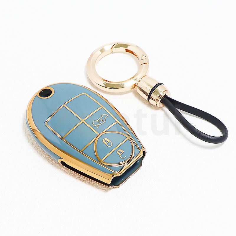 3 Buttons Tpu Anti-Scratch Keyless Protector Car Key Cover Case For Chrysler Jeep Grand Cherokee Dodge Durango Magnum Ram