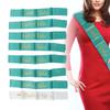 8Pcs    smaid Sash Gold Letters Hypoallergenic Material Wedding   to Be Sash Set for Wedding Parties