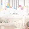 Cartoon Moon Clouds Stars Wall Stickers for Kids Room Decor Nursery Living Room Bedroom Background Vinyl Decals