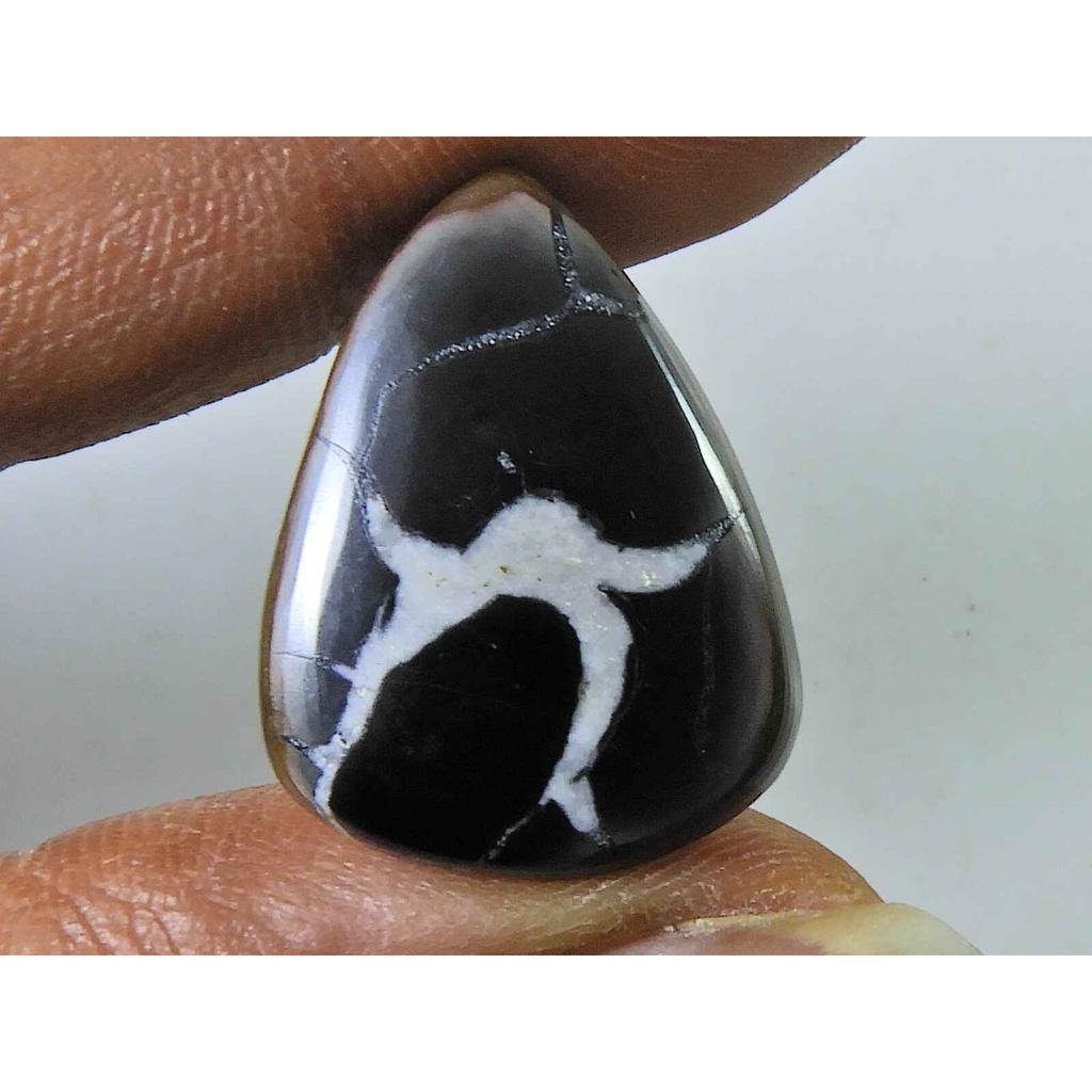 13Cts Natural Septarian Gronate Pear Crystal Cabochon Loose Gemstone 17X22MM SK-2344