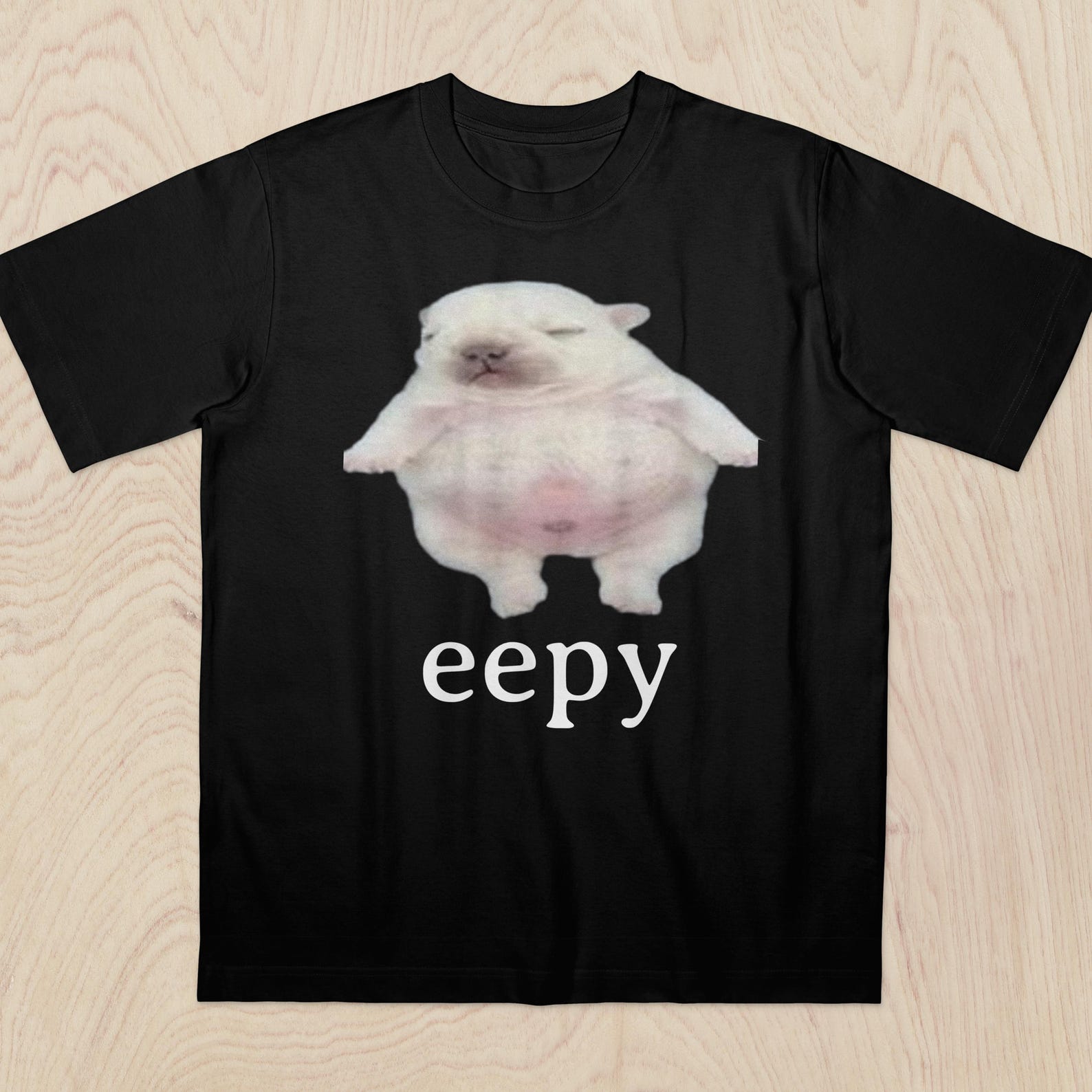 Eepy Dog, Silly Sleepy Dog Unhinged Sarcastic Humor Meme T-Shirt M