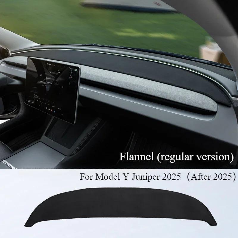 Anti-UV Dashboard Cover for Tesla Model Y/Y Juniper 2025 Center Console Accessories Dash Mat Protector Pad Sunshade Accessories