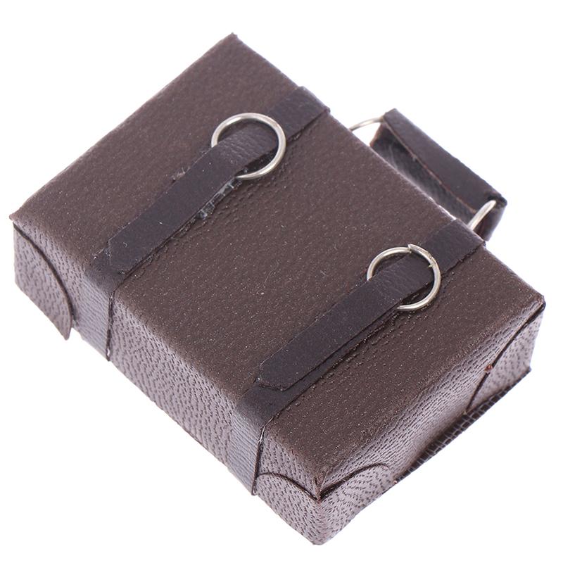 1:12 Miniaturní kufřík pro panenky Vintage dřevěný kufřík Mini úložný box