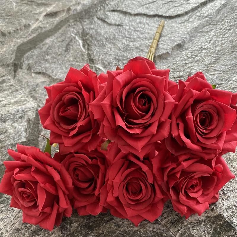 

Romantic Heartshaped Rose Bouquet For Wedding Home Decor And Photo Props Bright Red