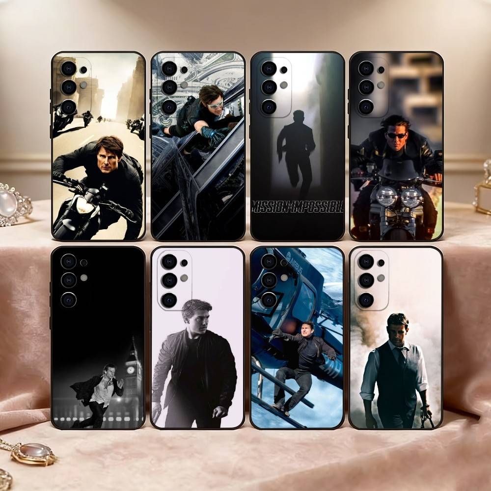 E-H-Mission Impossible Phone Case For Samsung S25,S24,S21,S22,S23,S30,Ultra,S20,Plus,Fe,Soft Silicone Black Cover