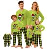 Christmas Printed Parent-child Plush Home Wear Set