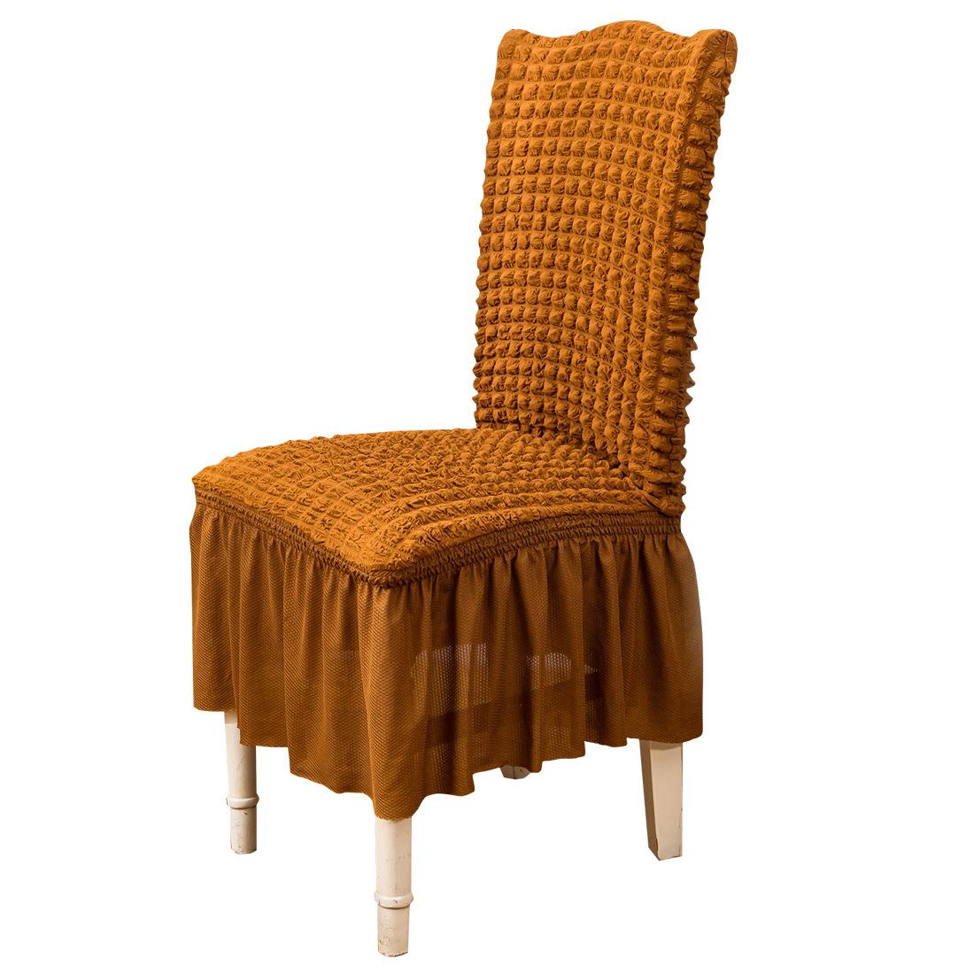 

Чехлы для стульев для столовой в розовых тонах, чехлы для стульев с оборками и юбкой, съемные, моющиеся, мягкие, длинные, эластичные Universal