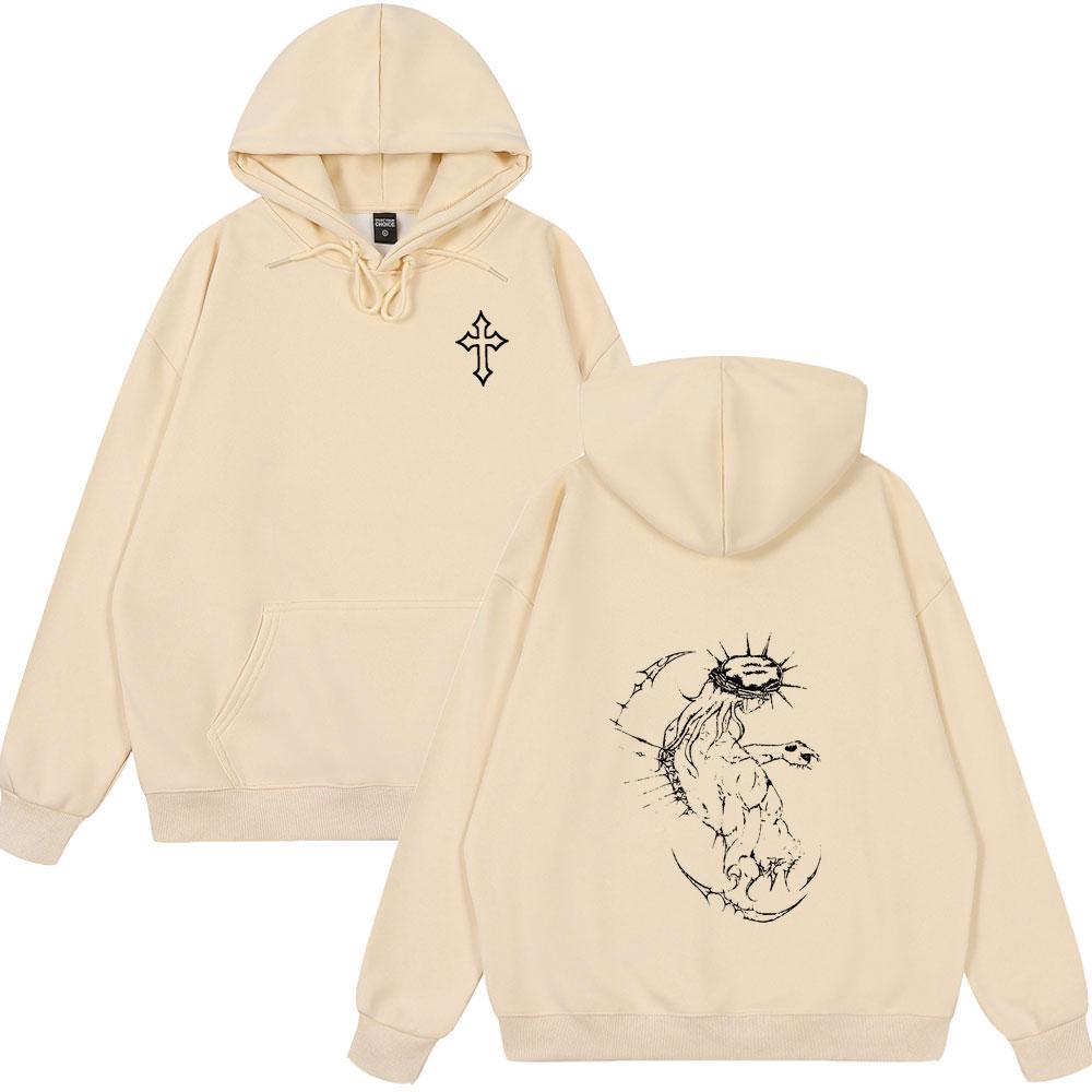 2025 Vintage Jesus Christian Bible Verse Tops Men's Women Streetwear Fashion Casual Hoody Oversized Couple Style Winter Clothing