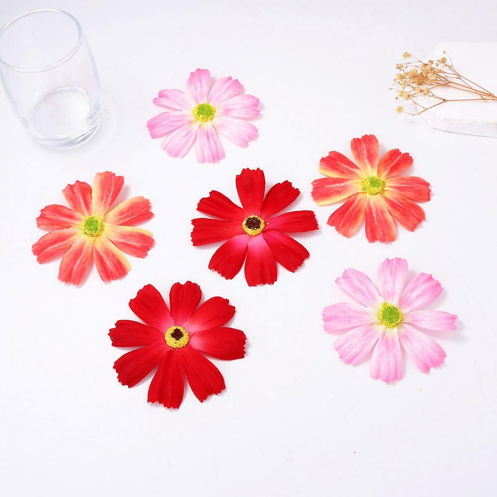 Exaggerated, simple and fashionable vacation fabric faux flower large flower stud earrings romantic and versatile stud earrings