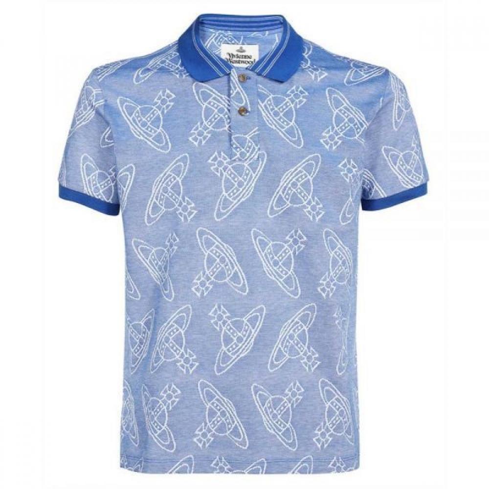 

Vivienne Westwood Vivienne Westwood Vivienne Westwood Classic Polo Stipe Collar Clay Blue/L (around 100)