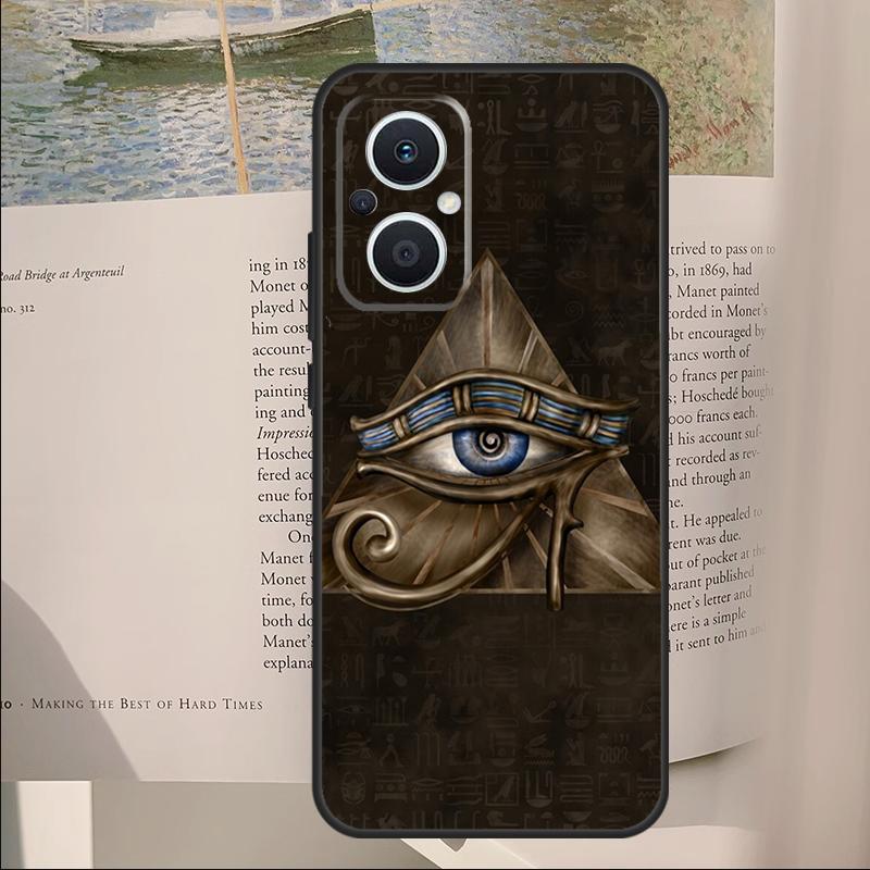 Egyptian Eye of Horus Art Cover For OPPO Reno 11F 12F 13F 14F 10 11 12 13 14 Pro 7 8 Lite OPPO Find X6 X8 X9 Pro Case