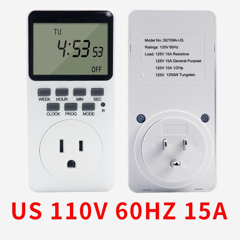 20 Group Setting EU US UK Plug Electronic Digital Kitchen Timer Switch Outlet Week 12/24 Hour Cyclic Program Timing Socket3
